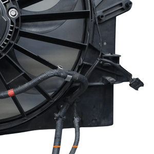 2004 - 2009 Jaguar XJ8 VDP X350 Engine Radiator Cooling Fan Motor Shroud Assembly OEM - Car Parts Direct