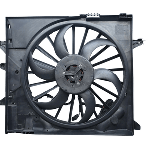 2004 - 2009 Jaguar XJ8 VDP X350 Engine Radiator Cooling Fan Motor Shroud Assembly OEM - Car Parts Direct
