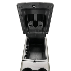 2011 - 2014 Ford F150 Pickup Front Floor Center Console Column Shift Gray Black - Car Parts Direct