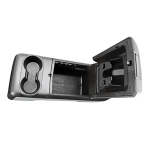 2011 - 2014 Ford F150 Pickup Front Floor Center Console Column Shift Gray Black - Car Parts Direct