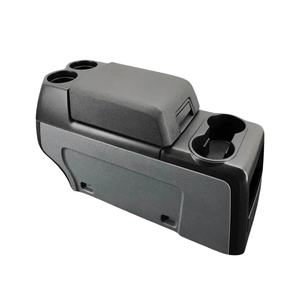 2011 - 2014 Ford F150 Pickup Front Floor Center Console Column Shift Gray Black - Car Parts Direct