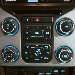 2013 - 2016 Ford F - 250SD AM FM Cd Player Climate Radio Receiver Control Panel OEM - Car Parts Direct