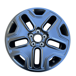 2017 - 2021 SINGLE 17 INCH WHEEL/RIM JEEP RENEGADE OEM GENUINE SATIN BLACK 9199 - Car Parts Direct