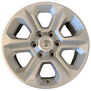 2017 Toyota 4Runner Wheel B COND,17X7,6 SPOKE,SILVER,W/CAP some scratches - Car Parts Direct