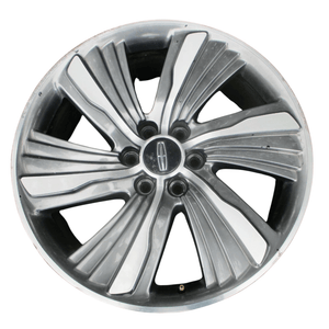 2018 - 2019 Lincoln Navigator OEM factory Machined Gray Alloy wheel Rim 22x9 - 1/2, (aluminum), 6 spoke - Car Parts Direct