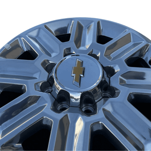 2024 SINGLE 20 INCH WHEEL CHEVROLET SILVERADO 2500, 3500 OEM POLISHED - Car Parts Direct