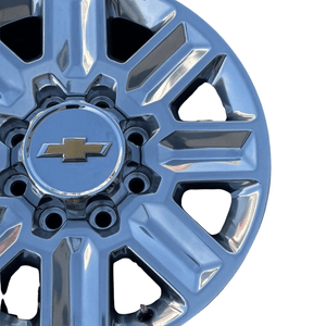 2024 SINGLE 20 INCH WHEEL CHEVROLET SILVERADO 2500, 3500 OEM POLISHED - Car Parts Direct