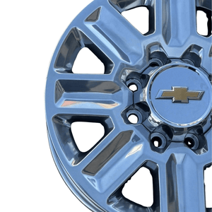 2024 SINGLE 20 INCH WHEEL CHEVROLET SILVERADO 2500, 3500 OEM POLISHED - Car Parts Direct