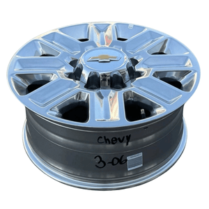 2024 SINGLE 20 INCH WHEEL CHEVROLET SILVERADO 2500, 3500 OEM POLISHED - Car Parts Direct