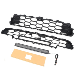 2025 New Style ABS Matte Black Grille With Light Bar Fits for 4runner - Car Parts Direct