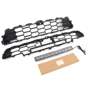 2025 New Style ABS Matte Black Grille With Light Bar Fits for 4runner - Car Parts Direct