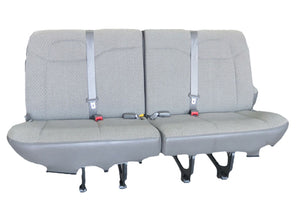 11-20 Chevy Express/GMC Savana 12-Pass Van 4-Pass Gray Cloth Split Bench Seat - Car Parts Direct