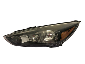 2015-2018 Ford Focus Halogen Black Trim Headlight LH Side Head Lamp LED - Car Parts Direct