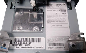 2016 - 2017 Honda Accord OEM Touch Screen Single CD Bluetooth Radio Display