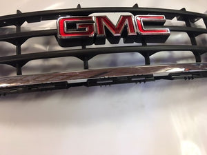 New Genuine OEM 2007-2013 GMC Sierra 1500 Grille Chrome Upper Front - Car Parts Direct